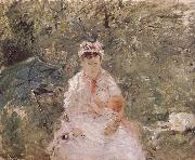 Berthe Morisot The biddy holding the infant oil painting artist